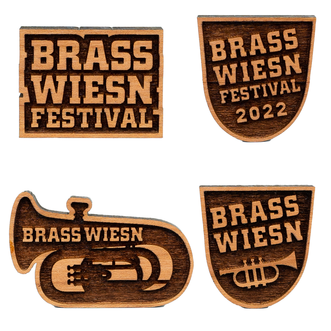 Brass Wiesn Festival Broschen