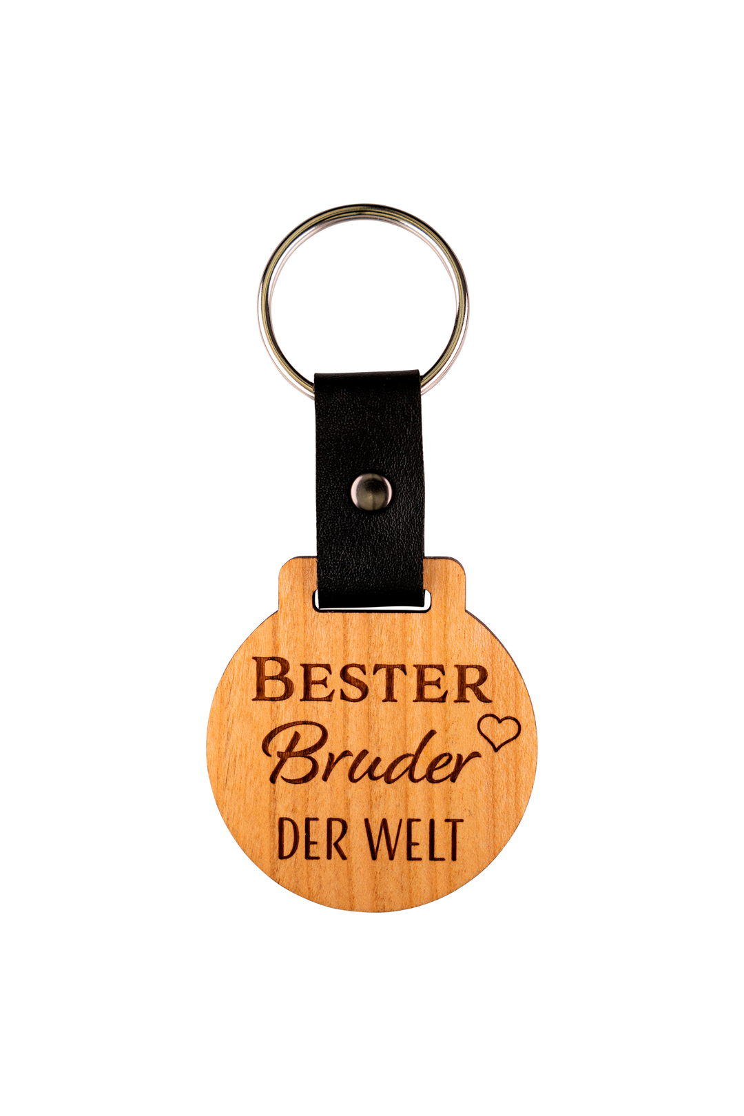 Bester Bruder der Welt Schlüsselanhänger Kirschholz