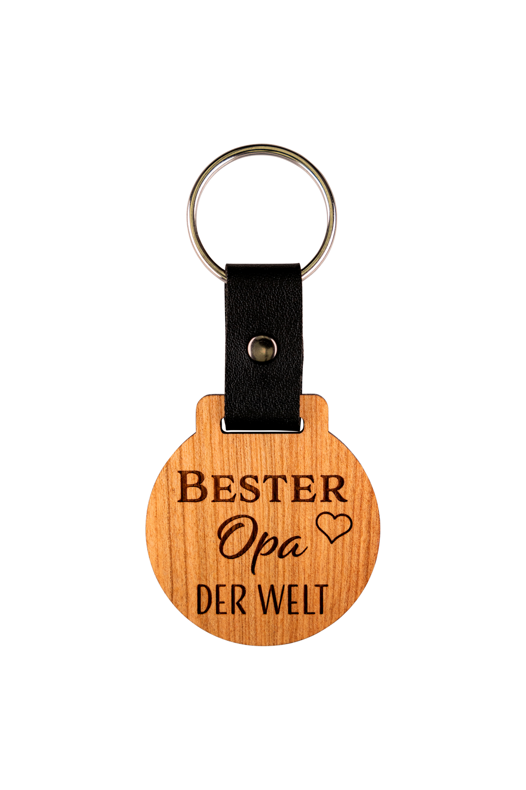 Bester Opa der Welt Schlüsselanhänger Kirschholz Maschd