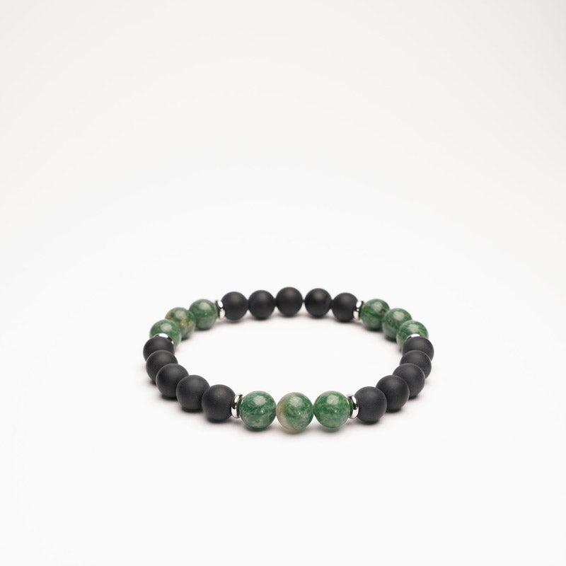 Edelsteinarmband Jade und Schwarzer Onyx