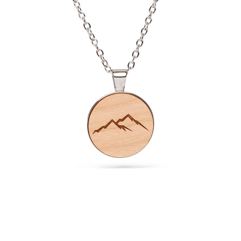 Berge Halskette aus Holz 