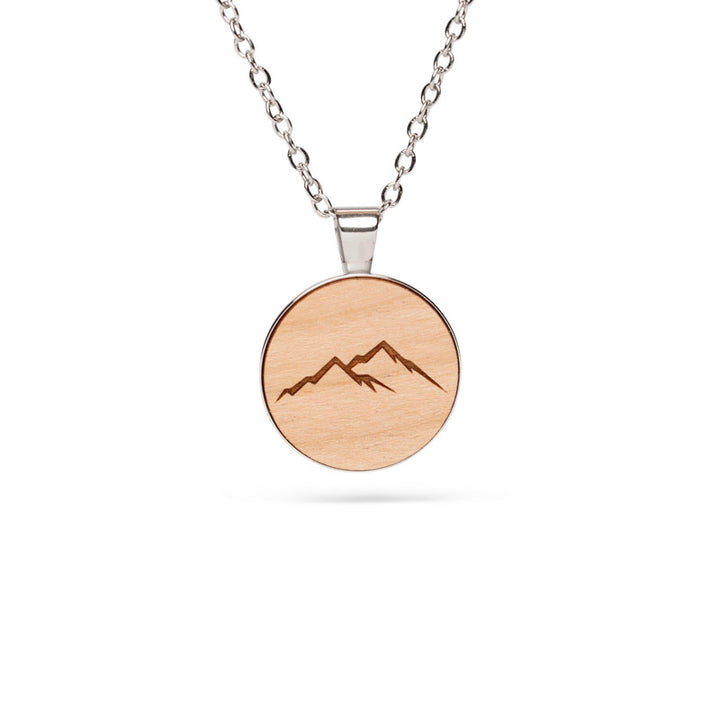 Berge Halskette aus Holz 
