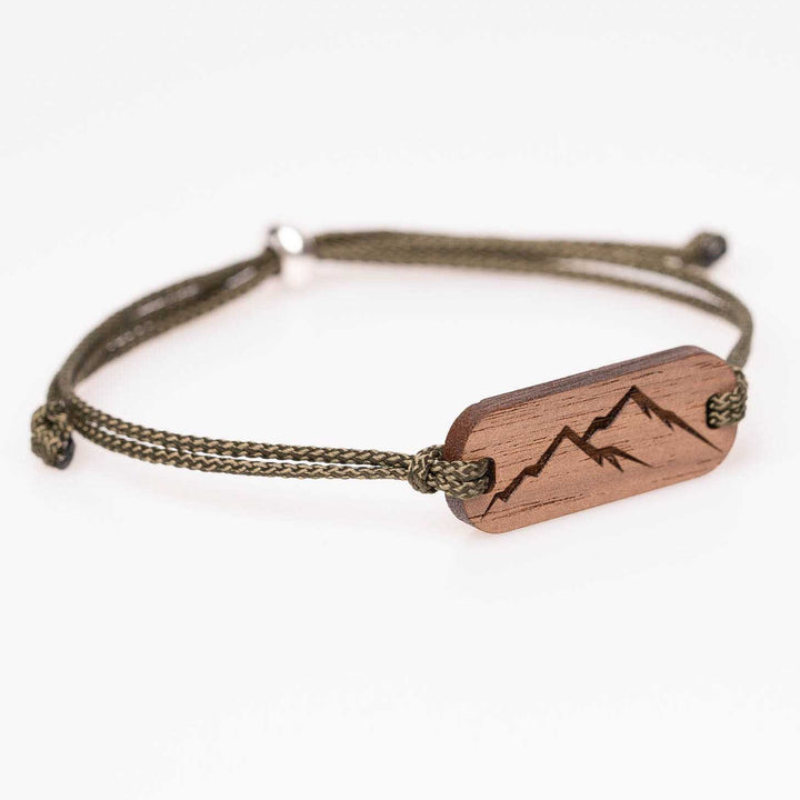 Holzschmuck Berg Motiv Armband 