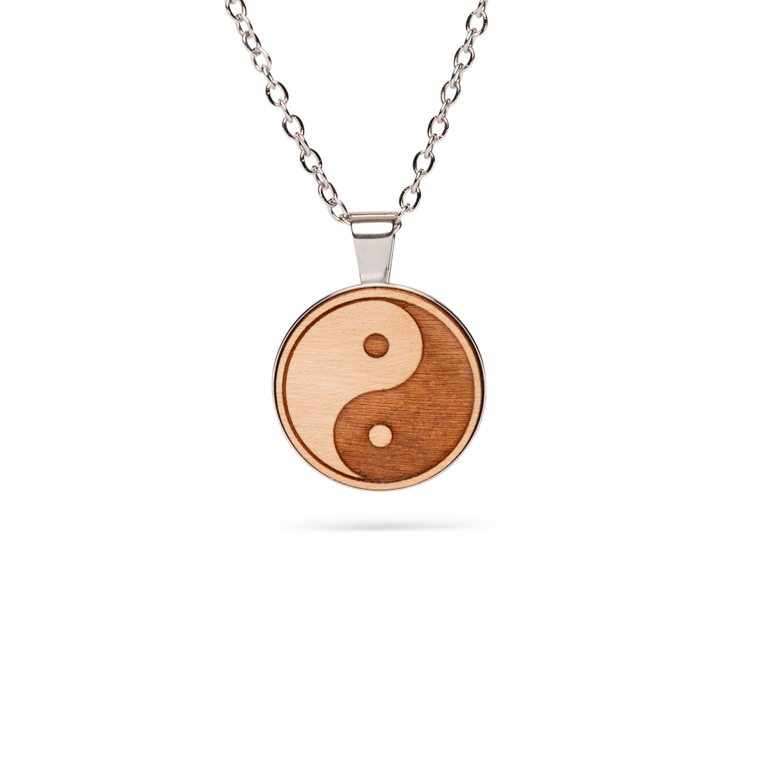 Yin Und Yang Halskette Kirschholz 