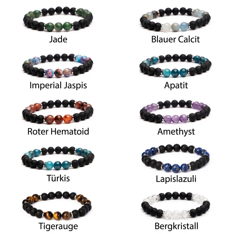 Initialen Armband mit Edelsteinen