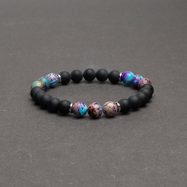 Edelstein Armband imerpial Jaspis mit Schwarzen Onyx 