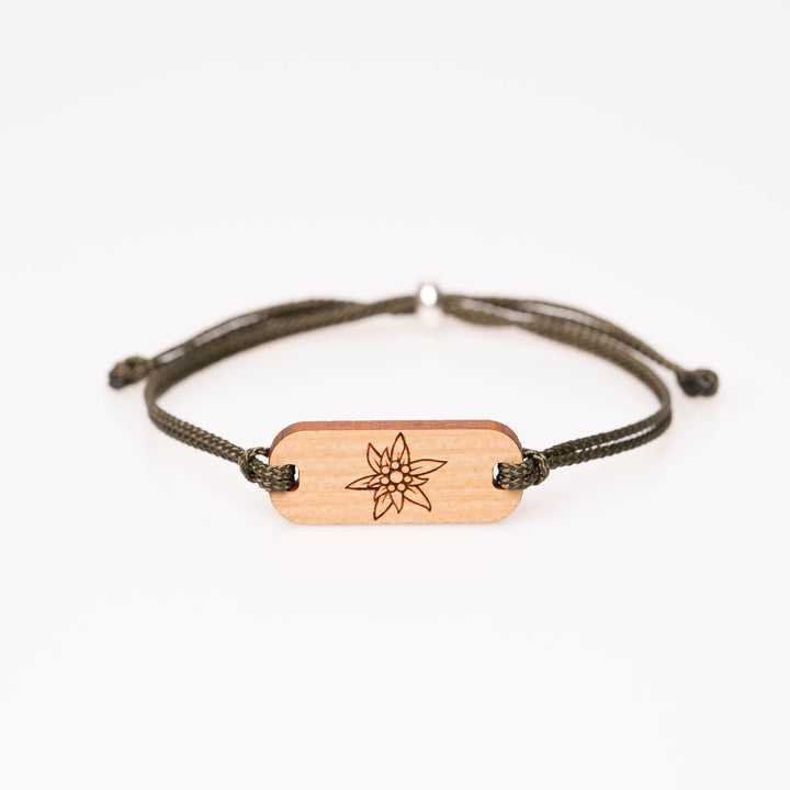 Edelweiss längliches Armband Kirsch