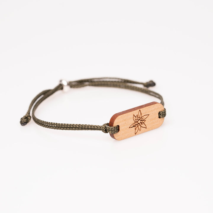 Edelweiss längliches Armband Kirsch