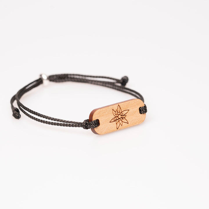 Edelweiss längliches Armband Kirsch