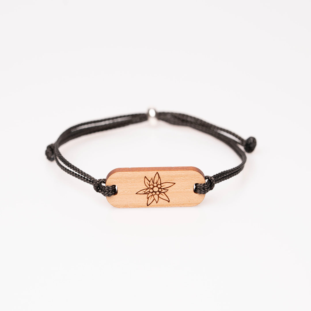 Edelweiss längliches Armband Kirsch