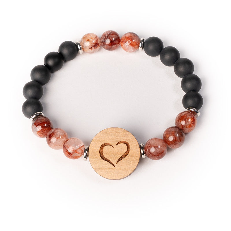 Armband Herz mit Edelsteinen