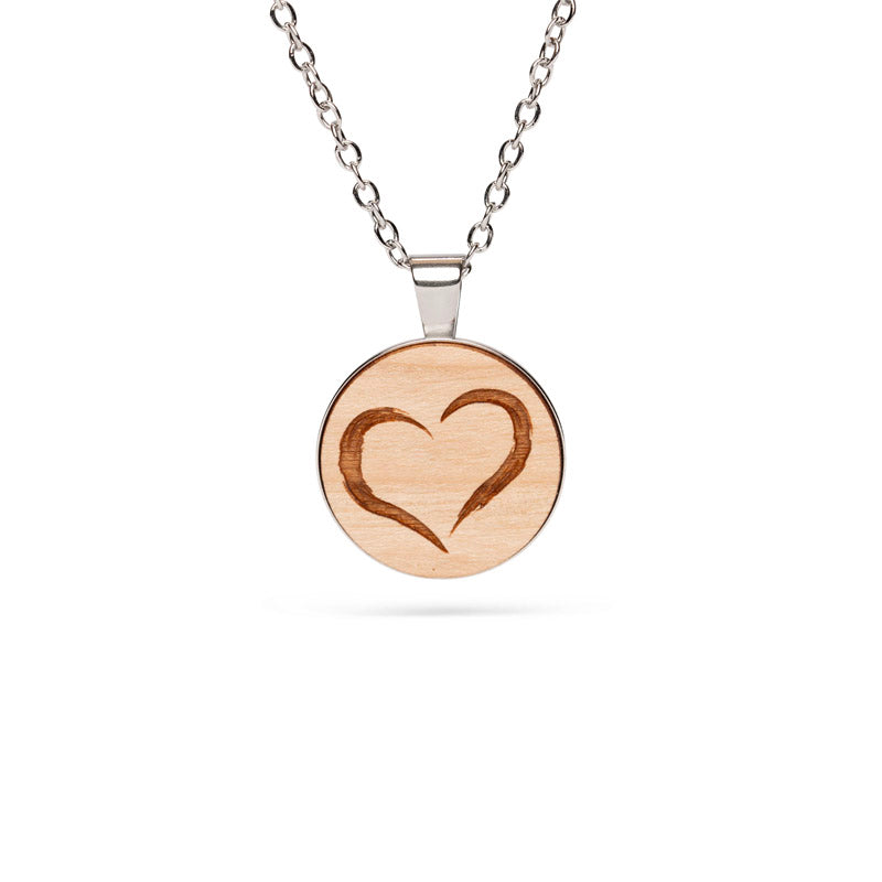 Herz Halskette Holzschmuck 