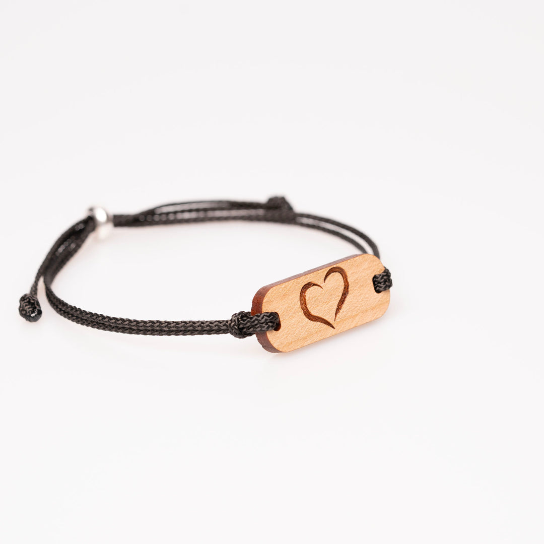 Herz längliches Armband Kirsch