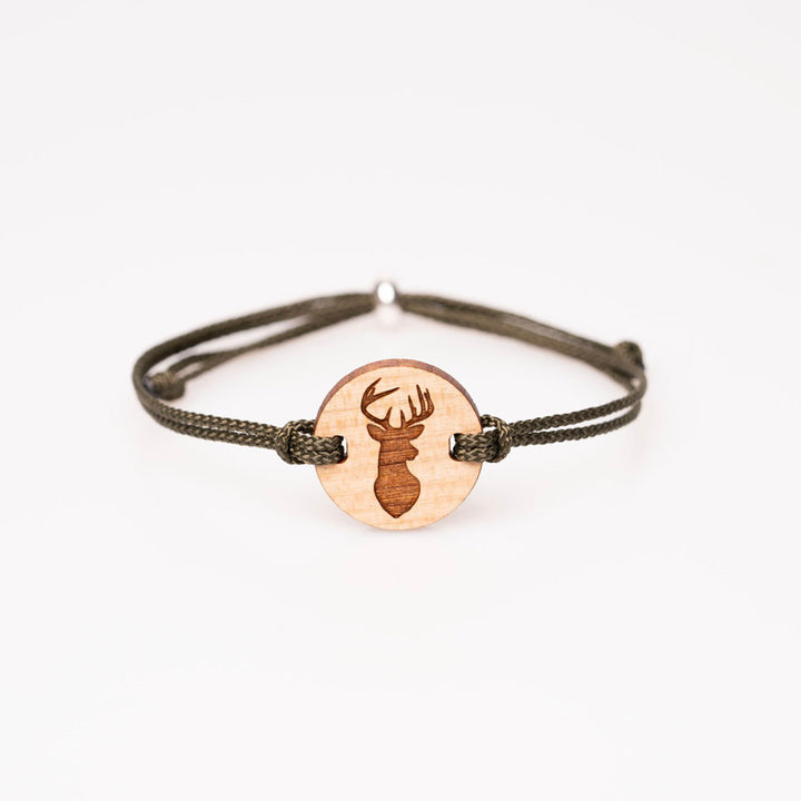 Holzschmuck Armband Hirschmotiv