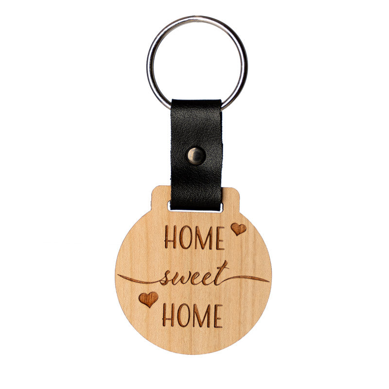 Home sweet Home Schlüsselanhänger aus Holz