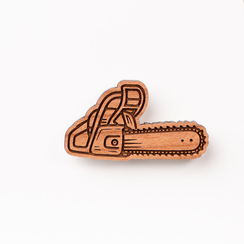 Kettensäge Trachtenanstecker