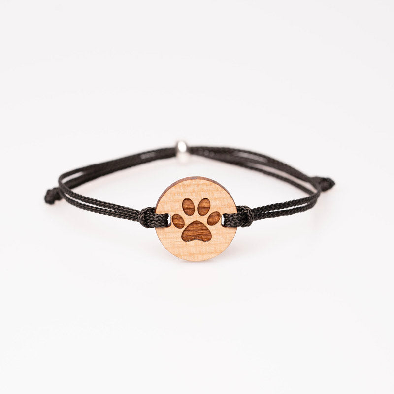 Pfote Armband Holz