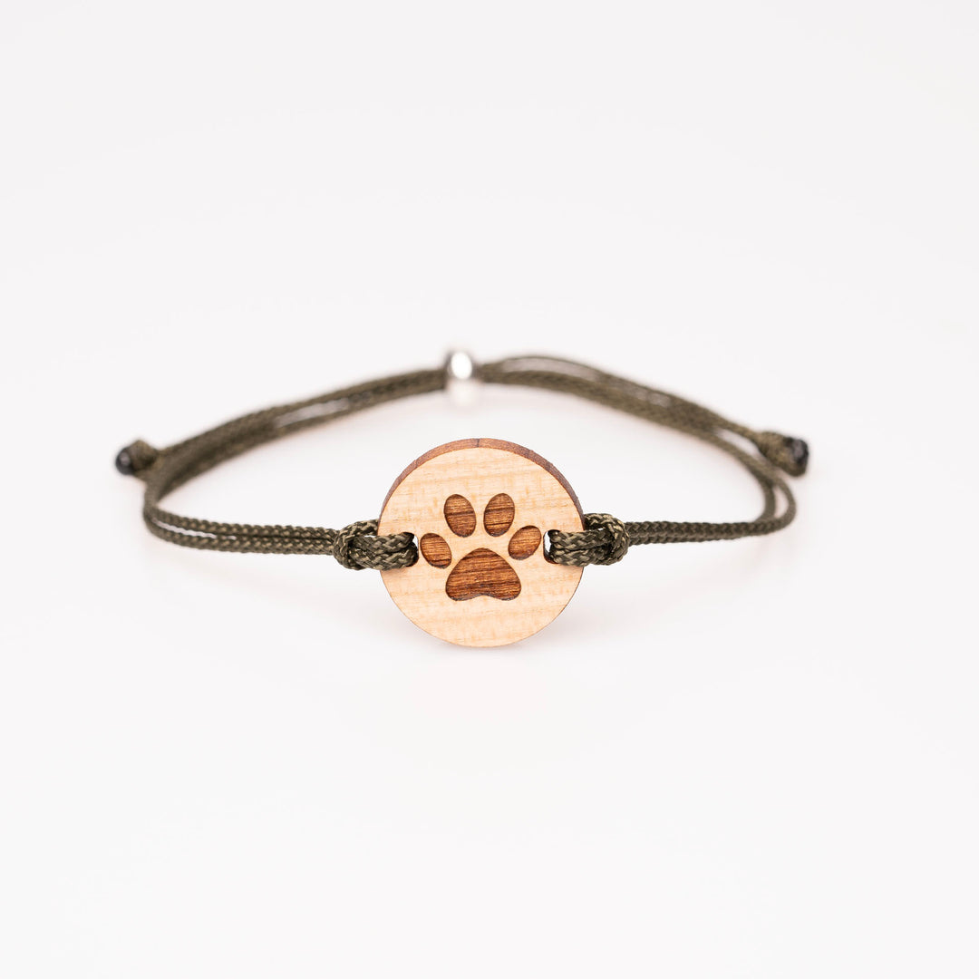 Pfoten Armband Kirsch