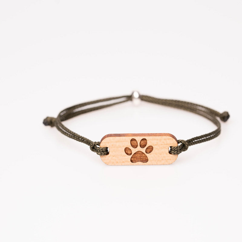 Pfote Armband aus Holz 