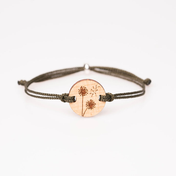 Pusteblume Motiv Armband aus Holz 