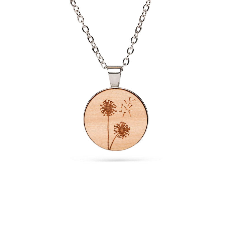 Pusteblume Halskette Holzschmuck