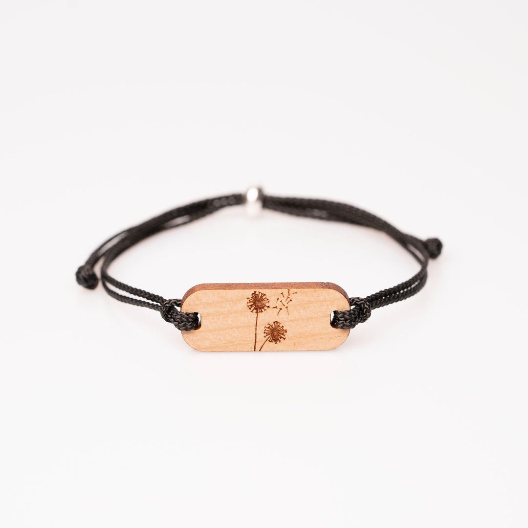 Pusteblume längliches Armband Kirsch
