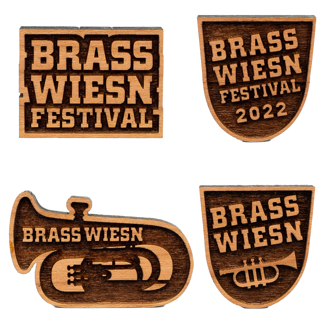 Brass Wiesn Festival Broschen 