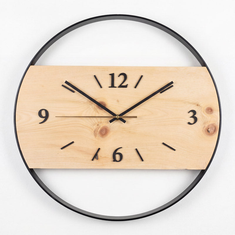Moderne Zeitliche Zirbenwanduhr Größe 50cm durchmesser