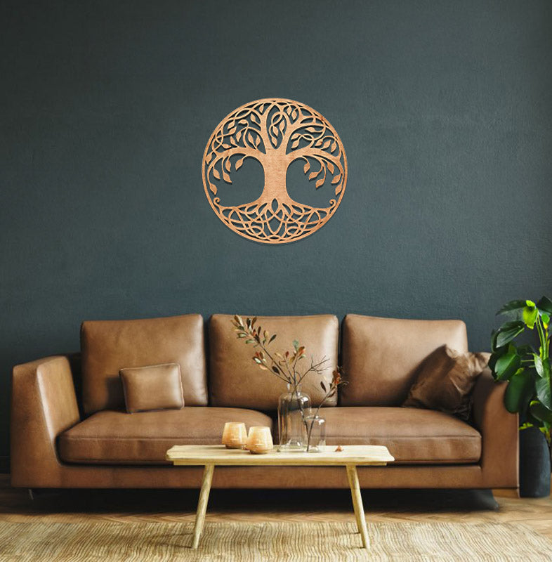 Wandbild Baum des Lebens aus Kirschholz