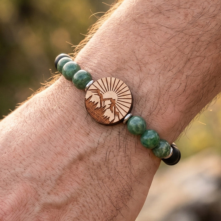 Armband Berg Natur mit Edelsteinen