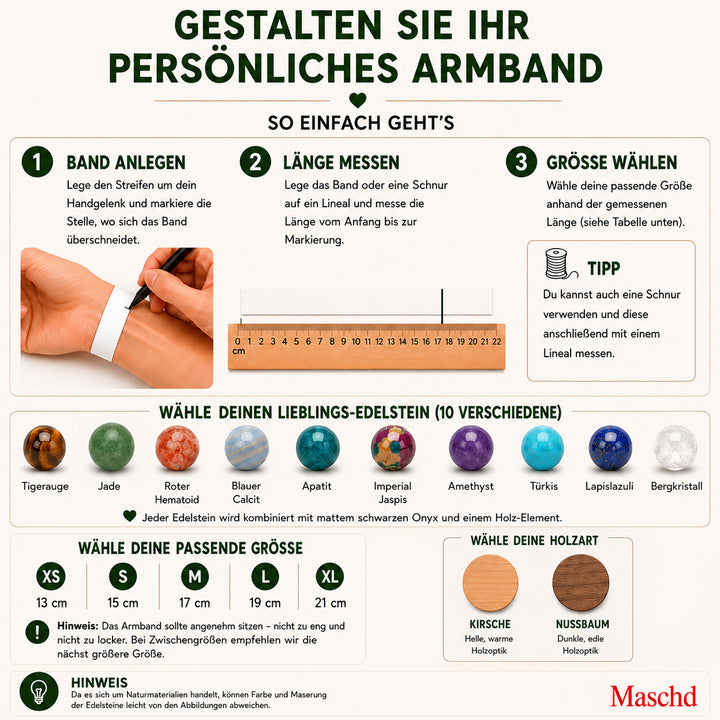 Armband Hirsch mit Edelsteinen