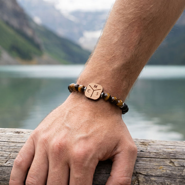 initialien Armband herren getragen