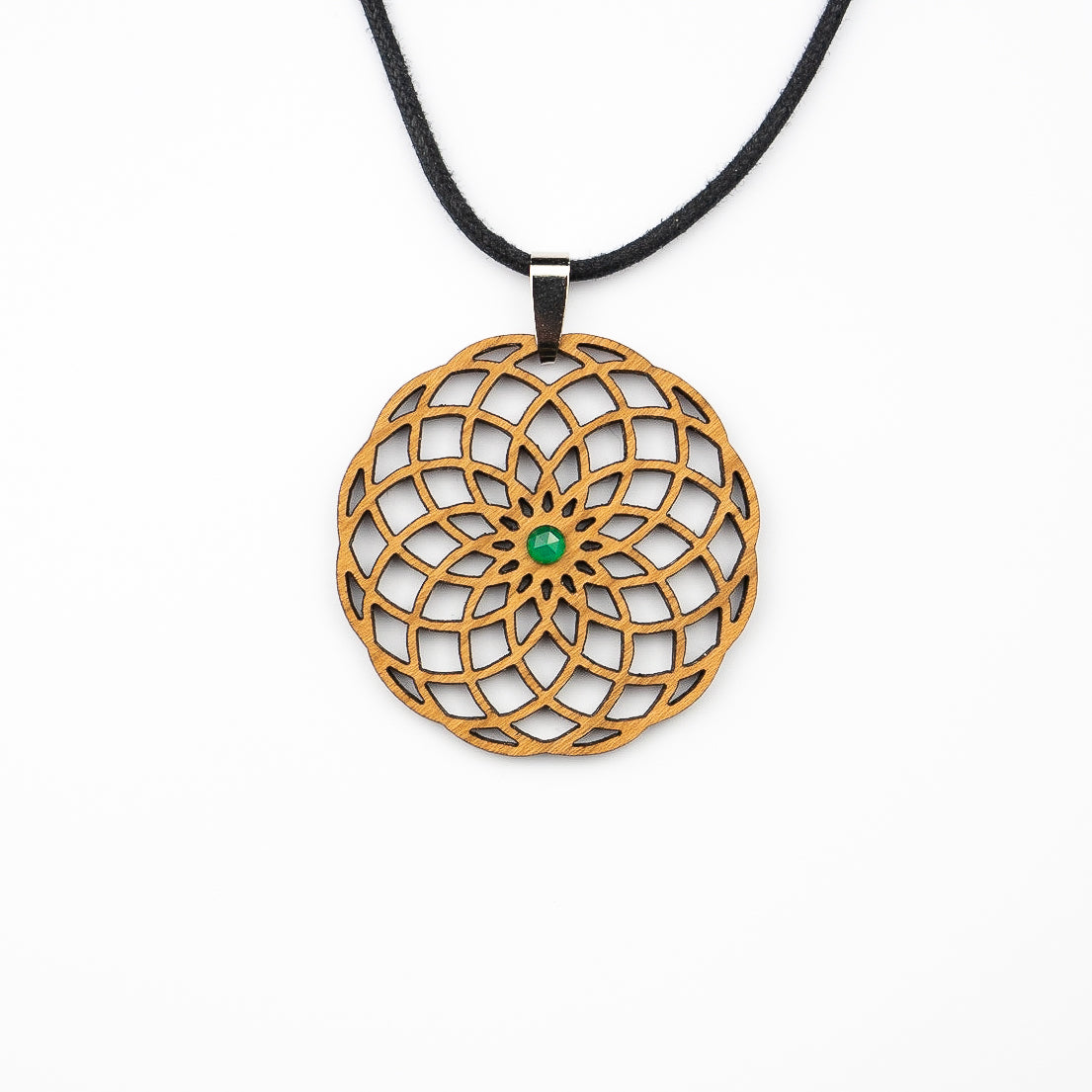 Torus Amulett mit echtem Edelstein 